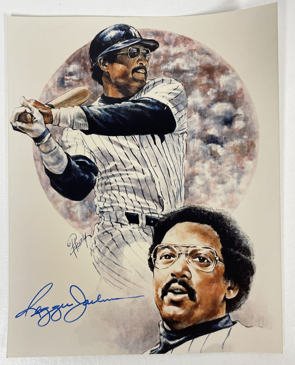 Reggie Jackson Signed Autographed Glossy 8x10 Photo New York Yankees - COA Matching Holograms
