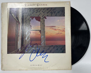 Stanley Clarke Signed Autographed "Hideaway" Record Album - COA Matching Holograms