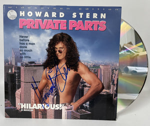 Howard Stern Signed Autographed "Private Parts" LaserDisc Movie - COA Holograms