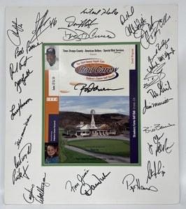 Rod Carew Classic Golf Program Signed Autographed By Many Incl. Rod Carew Matted to 15x18 - COA Matching Holograms