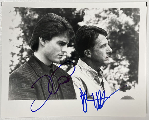 Tom Cruise & Dustin Hoffman Signed Autographed 