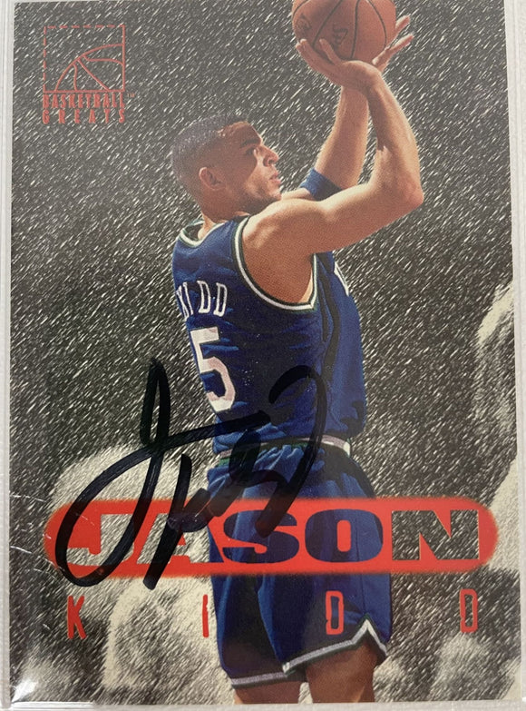 Jason Kidd Signed Autographed 1996 SB Basketball Greats Basketball Card Dallas Mavericks - COA Matching Holograms