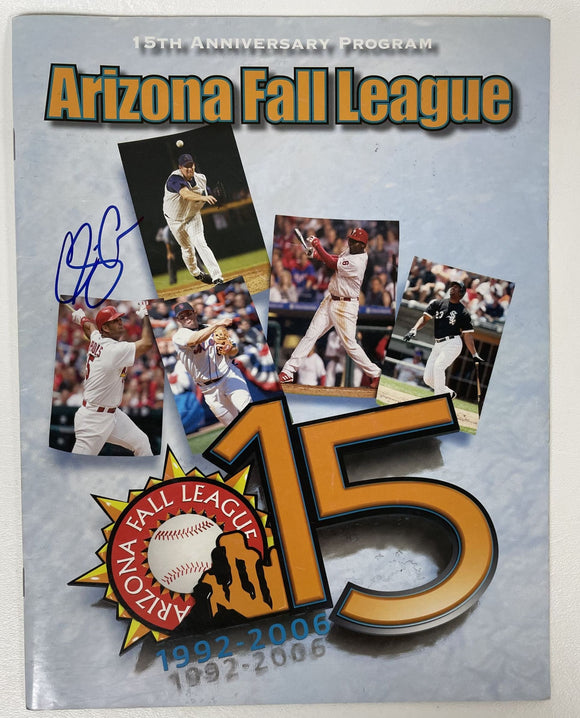 AZ Fall League Program Autographed By Many: Ryan Braun, T. Tulowitzki, J. Ellsbury, B. Gardner - COA Matching Holograms