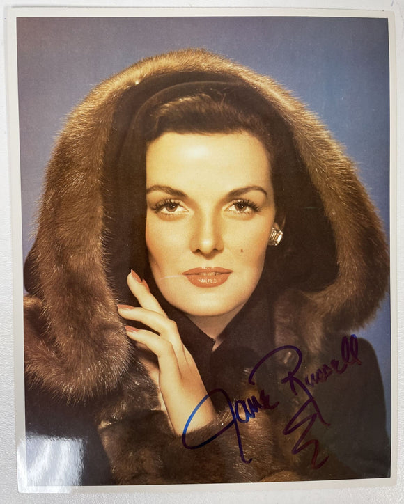 Jane Russell (d. 2011) Signed Autographed Glossy 8x10 Photo - COA Matching Holograms