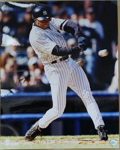 Bernie Williams Signed Autographed Glossy 16x20 Photo New York Yankees - COA Matching Holograms