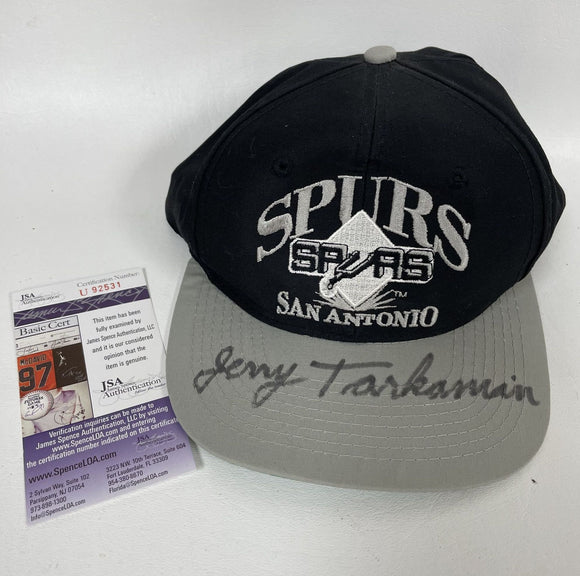Jerry Tarkanian (d. 2015) Signed Autographed San Antonio Spurs Basketball Cap - JSA COA