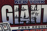 Stephen Baker Signed Autographed Large New York Giants Metal Locker Room Sign - COA Matching Holograms