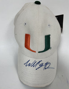 Willis McGahee Signed Autographed Miami Hurricanes Football Cap - COA Matching Holograms
