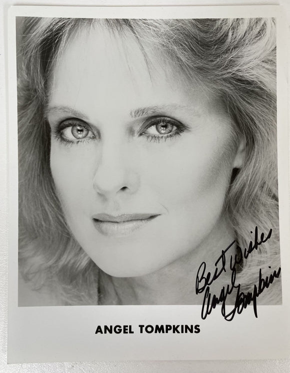 Angel Tompkins Signed Autographed Glossy 8x10 Photo - COA Matching Holograms