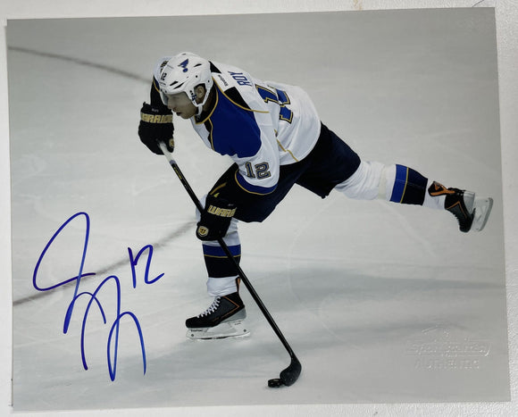 Derek Roy Signed Autographed Glossy 8x10 Photo St. Louis Blues - COA Matching Holograms