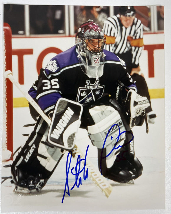 Stephane Fiset Signed Autographed Glossy 8x10 Photo Los Angeles Kings - COA Matching Holograms