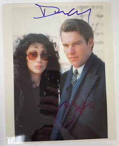 Cher & Dennis Quaid Signed Autographed "Suspect" Glossy 8x10 Photo - COA Matching Holograms