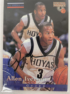 Allen Iverson Signed Autographed 1996 Score Board Basketball Card Georgetown Hoyas - COA Matching Holograms