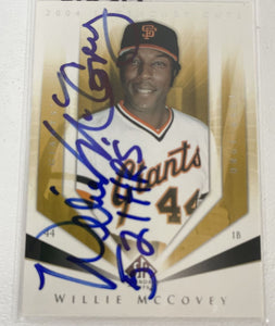 Willie McCovey (d. 2018) Signed Autographed 2004 SP Cuts Baseball Card - San Francisco Giants