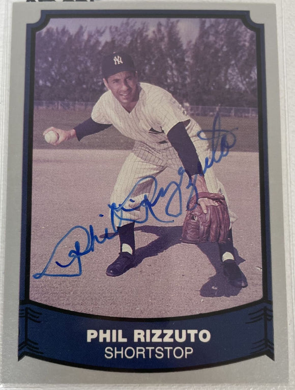 Phil Rizzuto (d. 2007) Signed Autographed 1988 Pacific Legends Baseball Card - New York Yankees