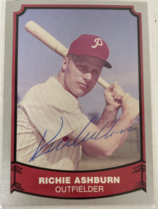 Richie Ashburn (d. 1997) Signed Autographed 1988 Pacific Legends Baseball Card - Philadelphia Phillies