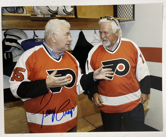 Terry Crisp Signed Autographed Glossy 8x10 Photo Philadelphia Flyers - COA Matching Holograms