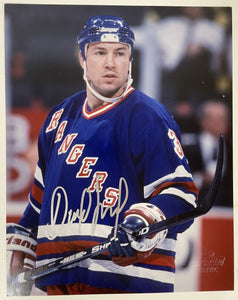 Daniel Lacroix Signed Autographed Glossy 8x10 Photo New York Rangers - COA Matching Holograms