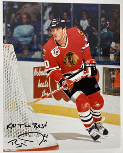 Brian Noonan Signed Autographed Glossy 8x10 Photo Chicago Blackhawks - COA Matching Holograms
