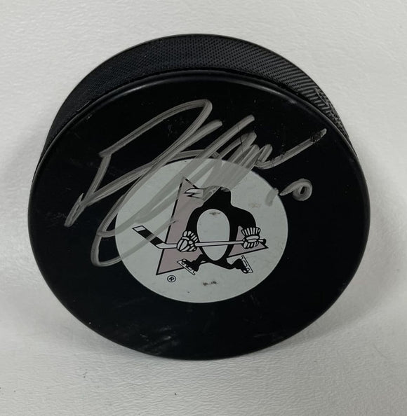 Brenden Morrow Signed Autographed Pittsburgh Penguins Hockey Puck - COA Matching Holograms