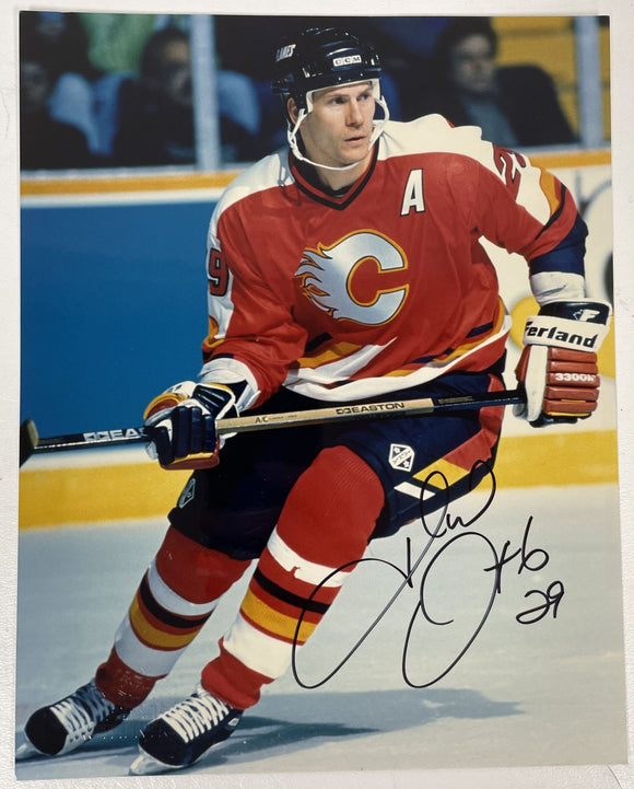 Joel Otto Signed Autographed Glossy 8x10 Photo Calgary Flames - COA Matching Holograms