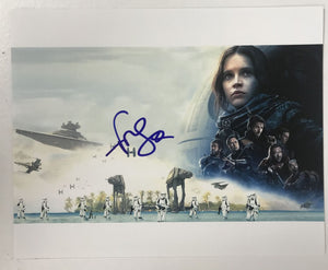 Felicity Jones Signed Autographed "Star Wars" Glossy 8x10 Photo - COA Matching Holograms