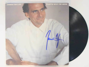 James Taylor Signed Autographed "That's Why I'm Here" Record Album - COA Matching Holograms