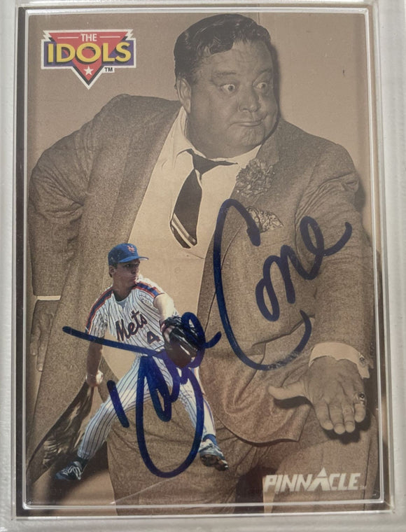 David Cone Signed Autographed 1992 Pinnacle The Idols Baseball Card - New York Mets