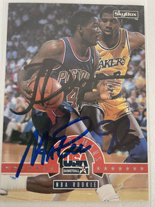 Magic Johnson & Joe Dumars Signed Autographed 1994 Skybox Basketball Card - COA Matching Holograms