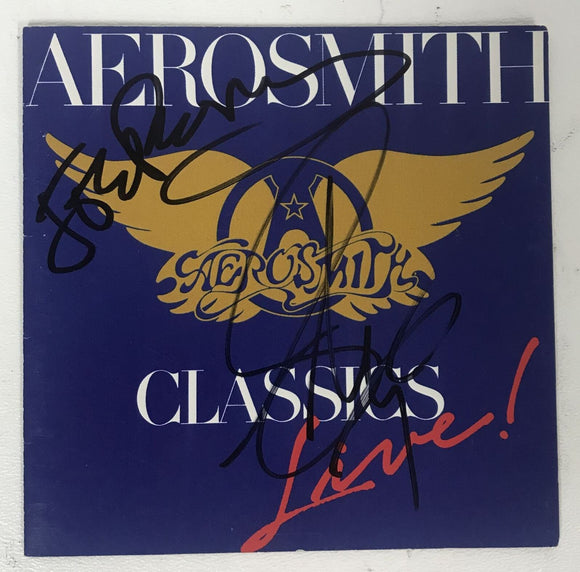 Steven Tyler & Joe Perry Signed Autographed Aerosmith Music CD Cover - COA Matching Holograms