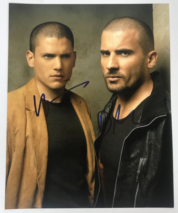 Wentworth Miller & Dominic Purcell Signed Autographed 