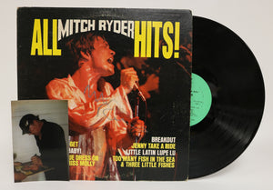 Mitch Ryder Signed Autographed "All Hits" Record Album - COA Matching Holograms