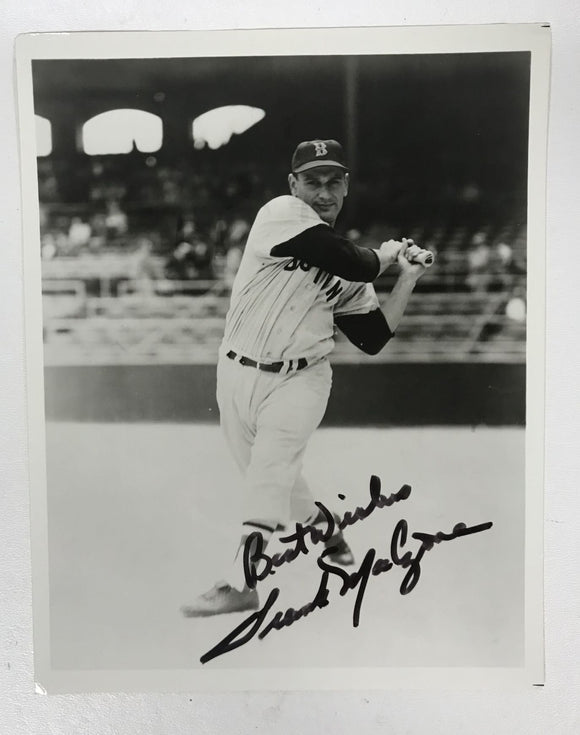 Frank Malzone (d. 2015) Signed Autographed Vintage Glossy 8x10 Photo - Boston Red Sox