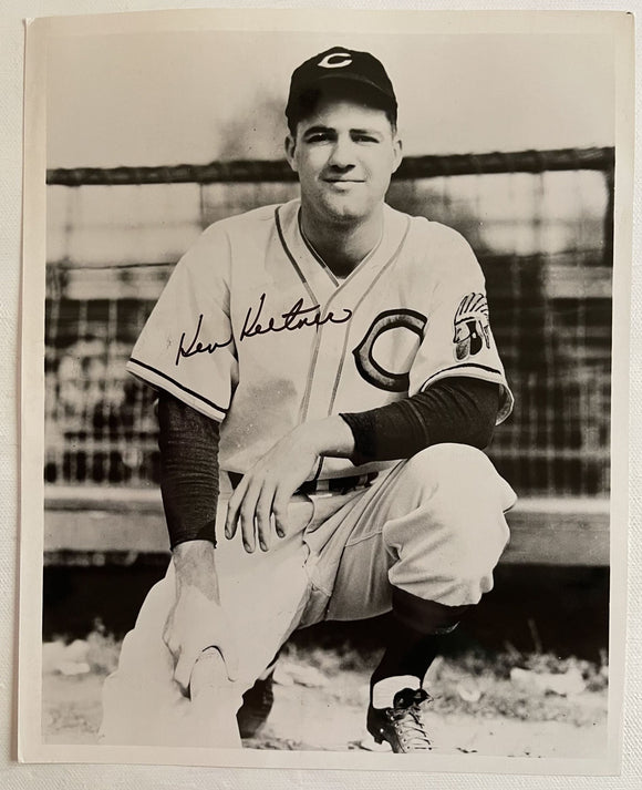 Ken Keltner (d. 1991) Signed Autographed Vintage Glossy 8x10 Photo Cleveland Indians - COA Matching Holograms