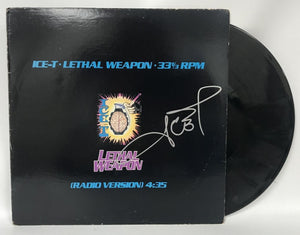 Ice-T Signed Autographed "Lethal Weapon" Record Album - COA Matching Holograms