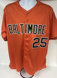 Rafael Palmeiro Signed Autographed Baltimore Orioles Orange Baseball Jersey - JSA COA