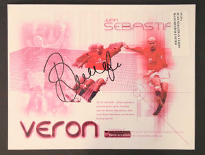Juan Sebastian Signed Autographed Glossy 8x10 Photo Manchester United Man U - COA Matching Holograms