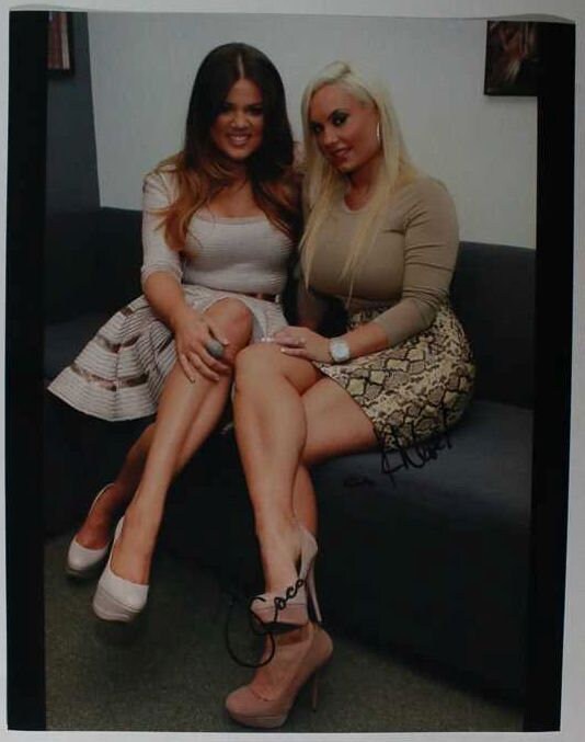 Khloe Kardashian & Coco Signed Autographed Glossy 11x14 Photo - COA Matching Holograms