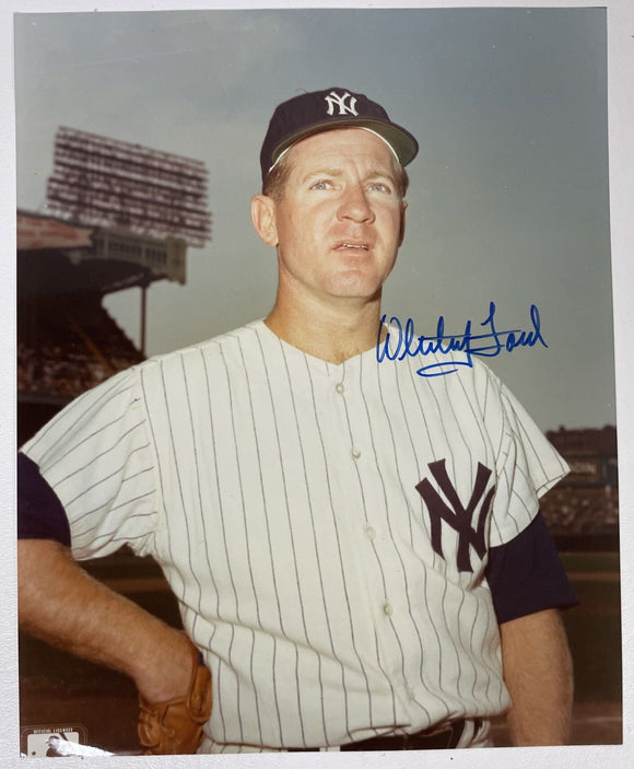 Whitey Ford (d. 2020) Signed Autographed Glossy 8x10 Photo New York Yankees - COA Matching Holograms
