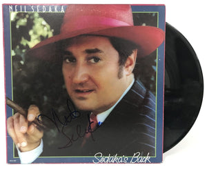 Neil Sedaka Signed Autographed "Sedaka's Back" Record Album - COA Matching Holograms