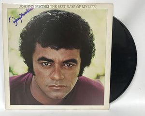 Johnny Mathis Signed Autographed "The Best Days of My Life" Record Album - COA Matching Holograms
