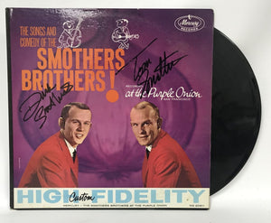 Dick & Tommy Smothers Signed Autographed "The Smothers Brothers" Comedy Record Album - COA Matching Holograms