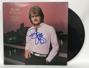 Ricky Skaggs Signed Autographed "Don't Cheat in Our Hometown" Record Album - COA Matching Holograms