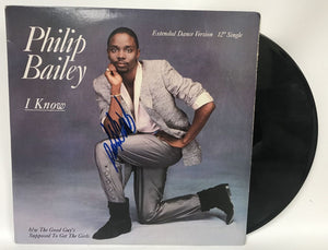 Philip Bailey Signed Autographed "I Know" Record Album - COA Matching Holograms
