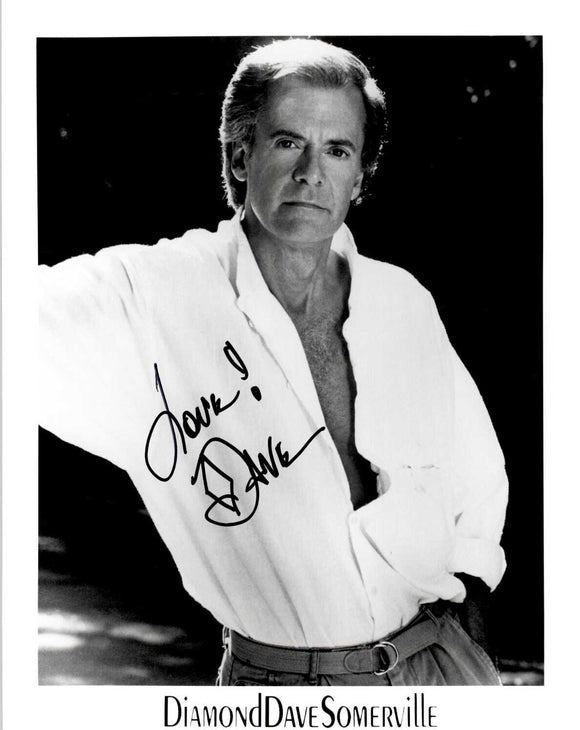 Diamond Dave Somerville Signed Autographed Glossy 8x10 Photo - COA Matching Holograms
