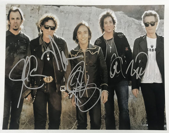 Journey Band Signed Autographed Glossy 11x14 Photo - COA Matching Holograms
