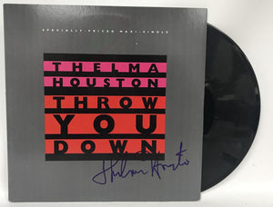 Thelma Houston Signed Autographed "Throw You Down" Record Album - COA Matching Holograms