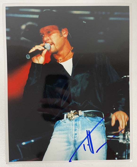 Tim McGraw Signed Autographed Glossy 8x10 Photo - COA Matching Holograms