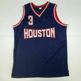 Steve Francis Signed Autographed Houston Rockets Blue Basketball Jersey - JSA COA