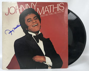 Johnny Mathis Signed Autographed "Hold Me, Thrill Me, Kiss Me" Record Album - COA Matching Holograms